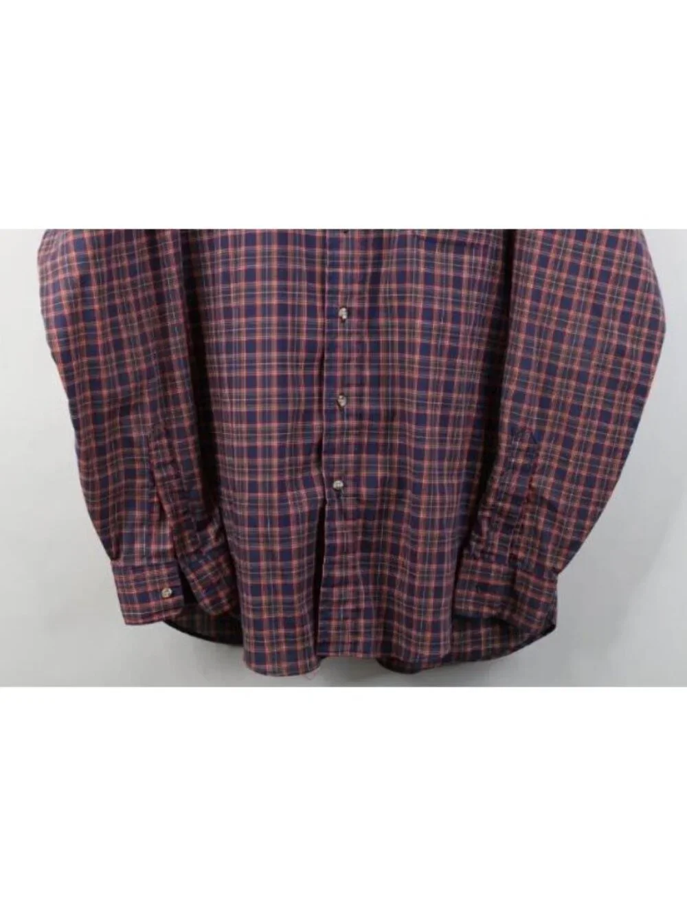 Vintage 70s 80s Levis Mens Size Large Rainbow Plaid Collared Button Shirt USA